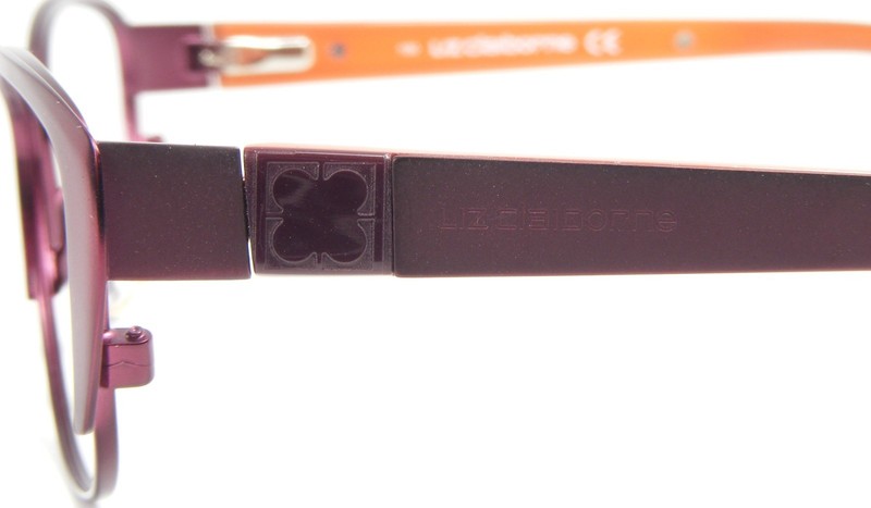 LIZ CLAIBORNE L398 02A0 Satin Plum Metal Eyeglasses Frame 51-15-130 NO LENS NEW gallery