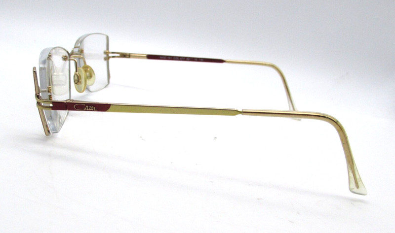 CAZAL Germany mod. 191 col 677 52-16 130mm red & gold w/ Case gallery
