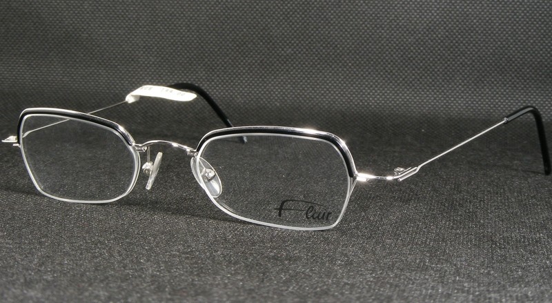 Vintage Flair 450 COL 026 Black / Silver UNIQUE EYEGLASSES GLASSES 44-20-135mm