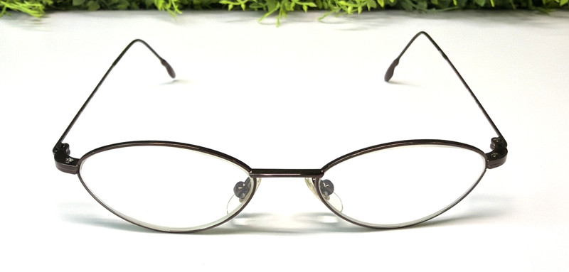 Calvin Klein 146 509 Oval Eyeglasses Frame Bronze Japan Frame Size 45-15-130