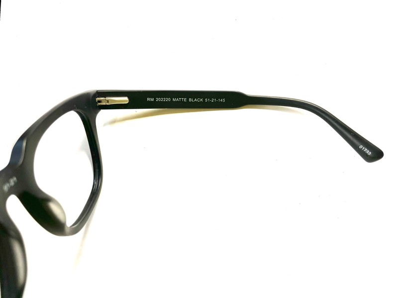 Robert Mitchel Eyeglasses Frames RM 202220 MATTE BLACK Full Rim 51-21-145 N/Lens gallery