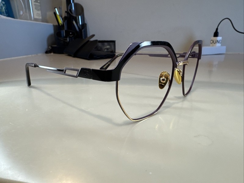 Coco And Breezy CB Soul 101 Eyeglass Frames Purple And Black 52[]17 145 #309 gallery