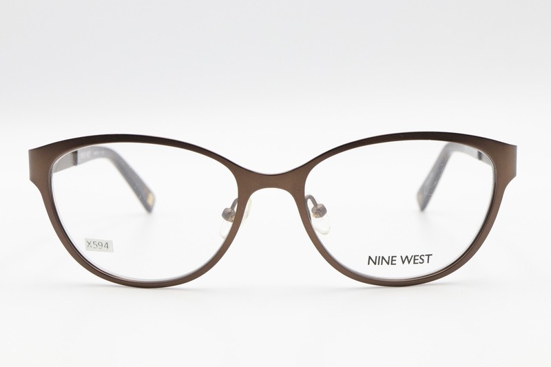 NINE WEST NW1052 210 Satin Brown w/Stones 51-16-135 Frames Flex Auth X594 gallery