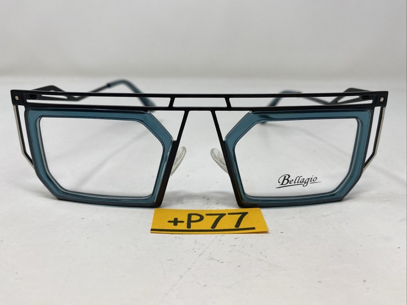 Bellagio JGX230226-02 49-23-142 Blue/Black Full Rim Eyeglasses Frame +P77 gallery