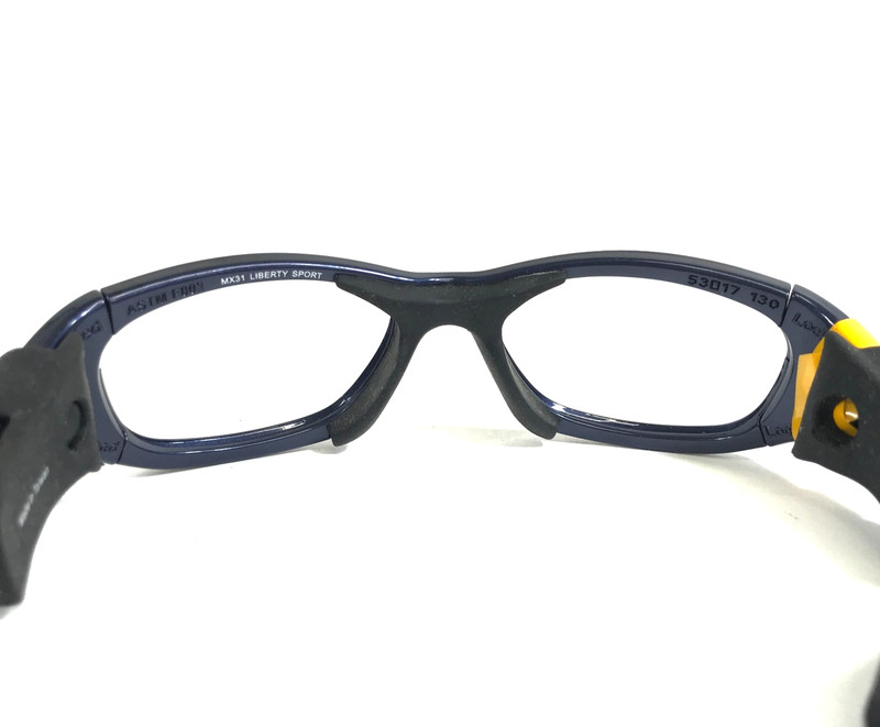 Rec Specs Athletic Goggles Frames MX31 F803 Polished Blue Wrap Strap 53-17-130 gallery