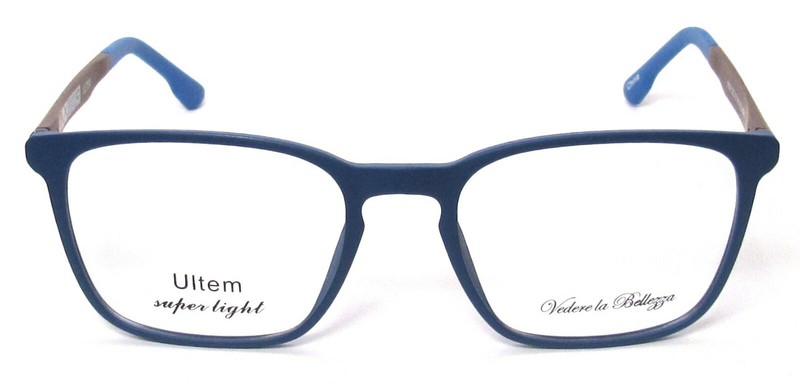 VEDERE LA BELLEZZA 9009 Eyeglass/Glasses Frames 52-18-140 Blue/Brown >NEW<