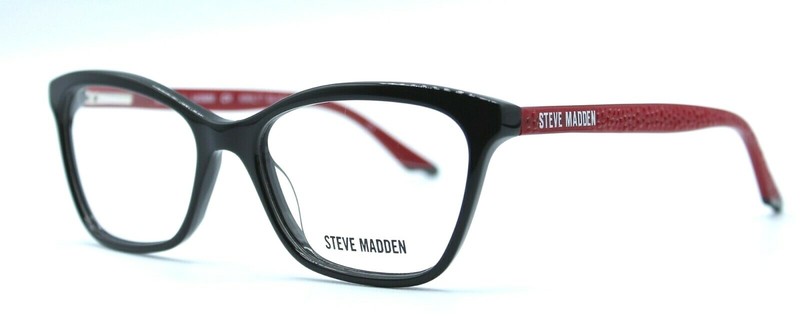 STEVE MADDEN – KWILTT 51/17/140 BLACK- RED – NEW Authentic WOMEN EYEGLASSES