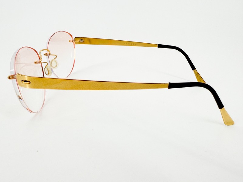 Lindberg Spirit Titanium Eyeglasses FRAMES 130mm PGT Gold L307 gallery