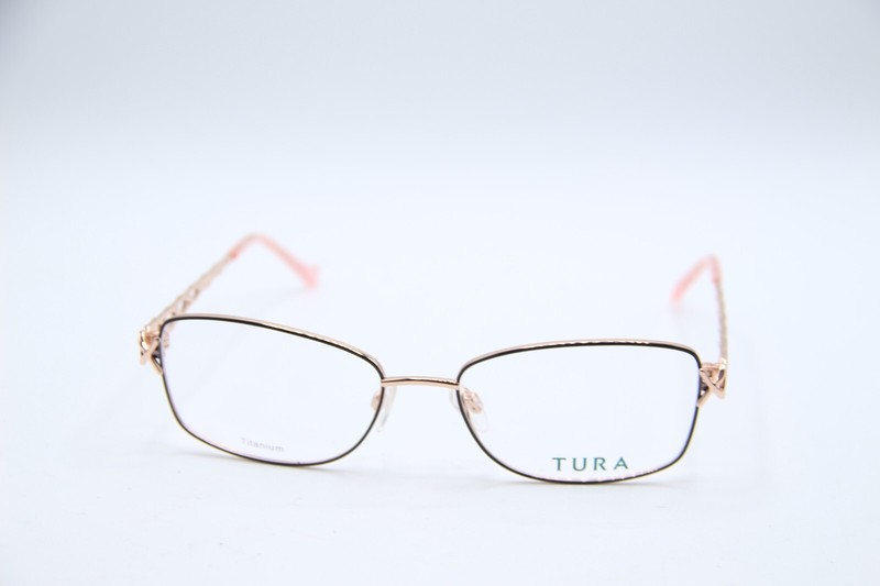 NEW TURA R235 DGN GOLD BLACK PINK GUNMETAL AUTHENTIC FRAMES EYEGLASSES 55-17 gallery