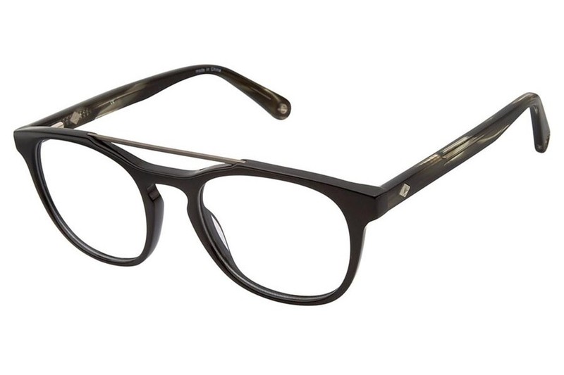 SPERRY Gavelston C01 Black Aviator Plastic Optical Eyeglasses Frame 48-19-135