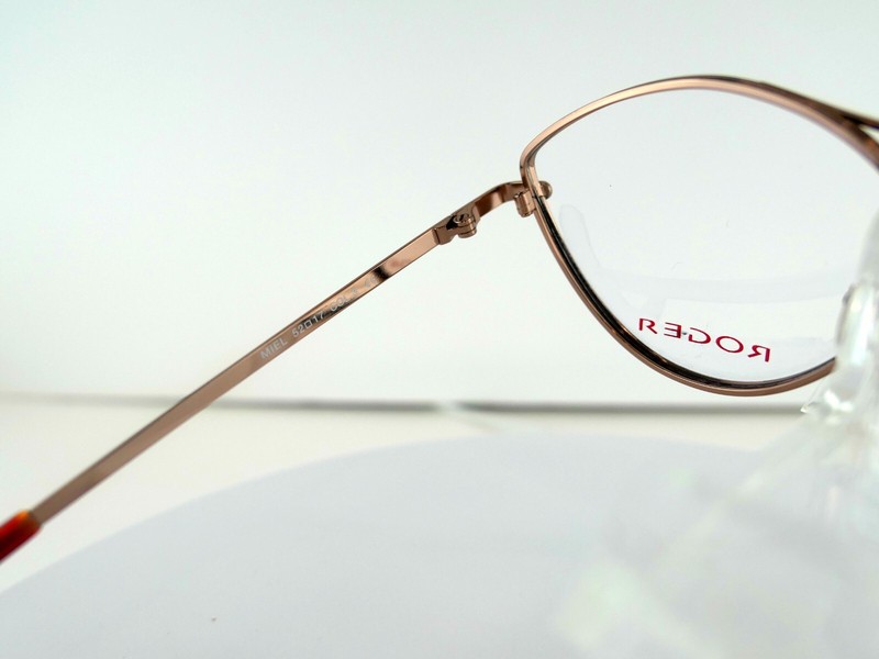 ROGER MIEL Col.3 (ROSE GOLD / LIGHT GREY) 52-15 Eyeglass Frames gallery
