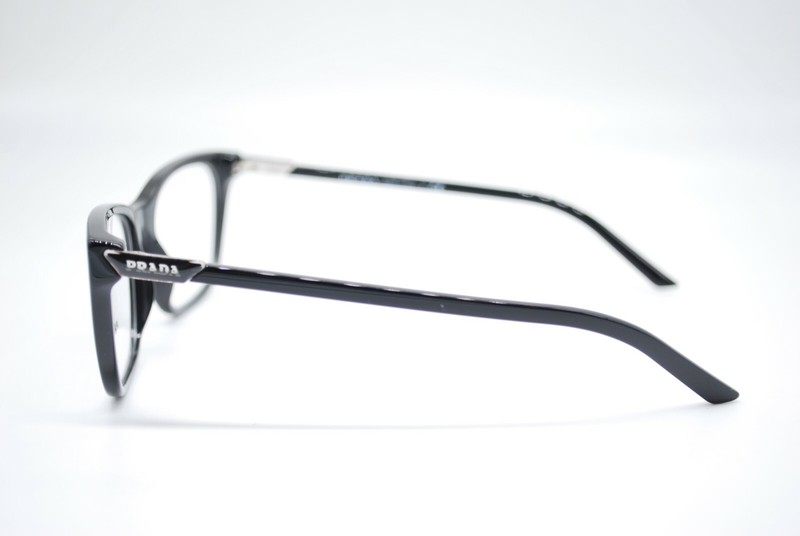 NEW PRADA VPR 05Y 1AB-1O1 BLACK AUTHENTIC RX EYEGLASSES 53-17 gallery