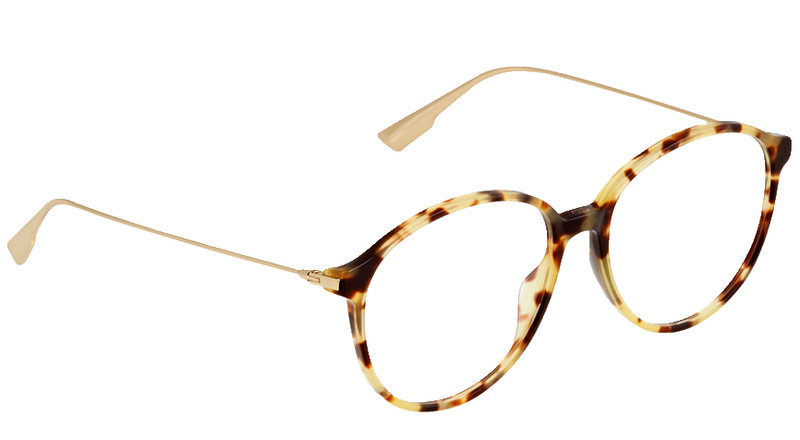 Christian Dior DIORSIGHTO2 SX7 55Tortoise Gold Eyeglasses