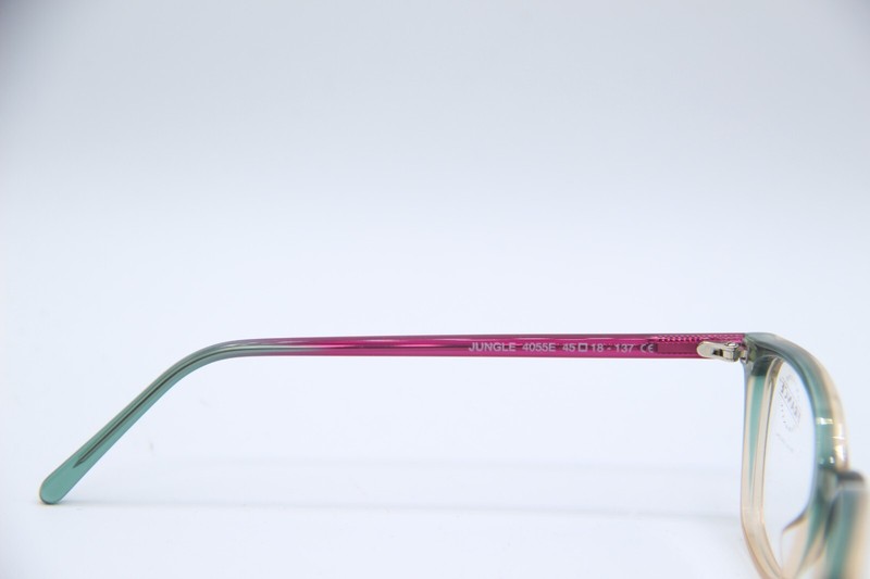 NEW JEAN LAFONT JUNGLE 4055E GREEN BROWN PINK AUTHENTIC FRAMES EYEGLASSES 45-18 gallery