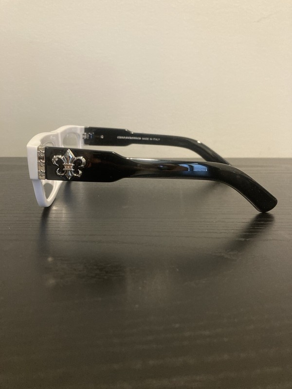 Chrome Hearts Unisex White Solid Rectangle Full Rim Eyeglasses Frames gallery