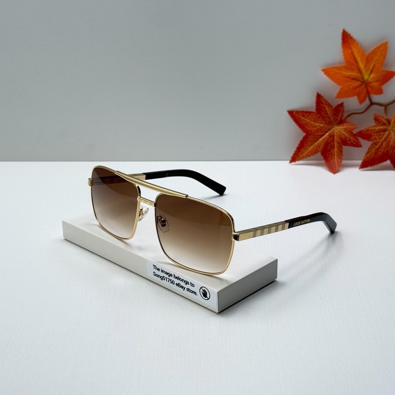 Louis Vuitton Attitude Z0259U Sunglasses Gold Frame Brown Lens 59mm