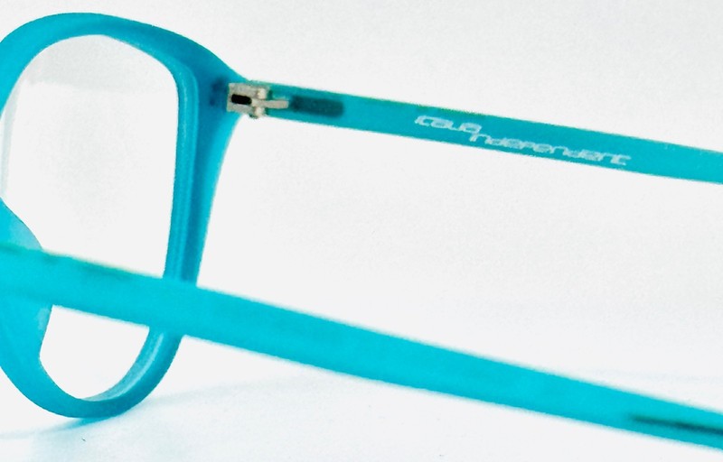 ITALIA INDEPENDENT 564S 036 Teal Womens Semi Cat Eye Eyeglasses 54-14-135 B:42 gallery