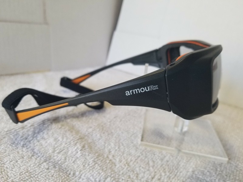 Armourx 6006 Black Safety Glasses Frame with Demo Lenses (NEW) Ready for Rx  gallery