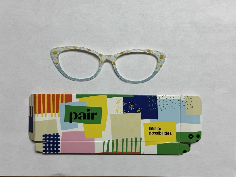 Ella Official Pair Eyewear White Yellow Flowers Top (Rare Design, Sold Out!)