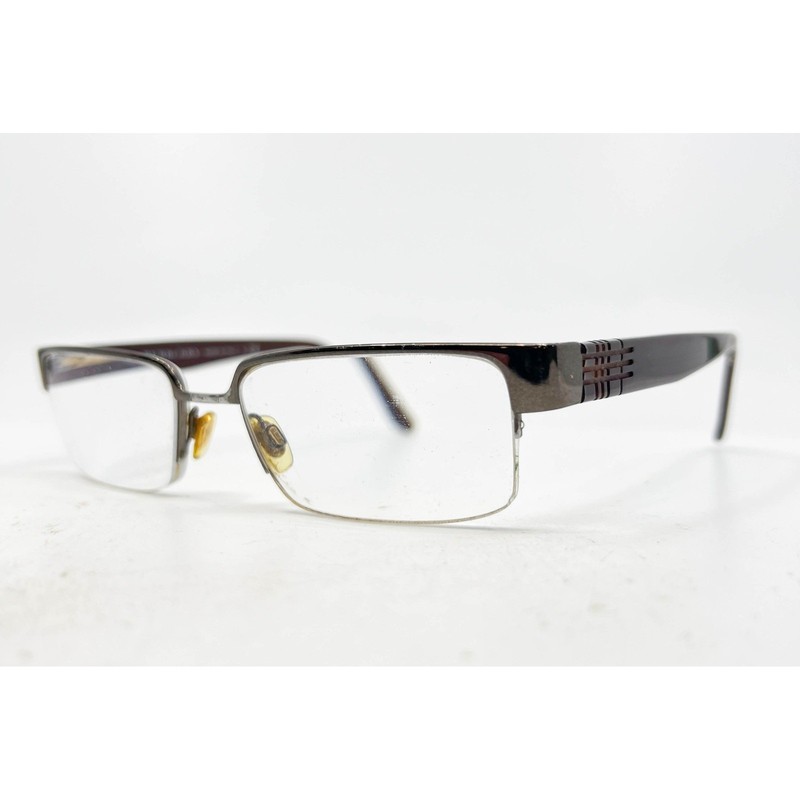Burberry Eyeglasses Women Brown Half Rim Rectangular B1110 53-18-140
