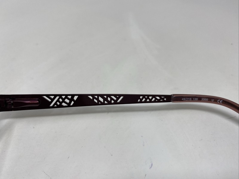 Bellissima BL 1029 3300 49-15-135 Burgundy Half Rim Metal Eyeglasses Frame :986 gallery