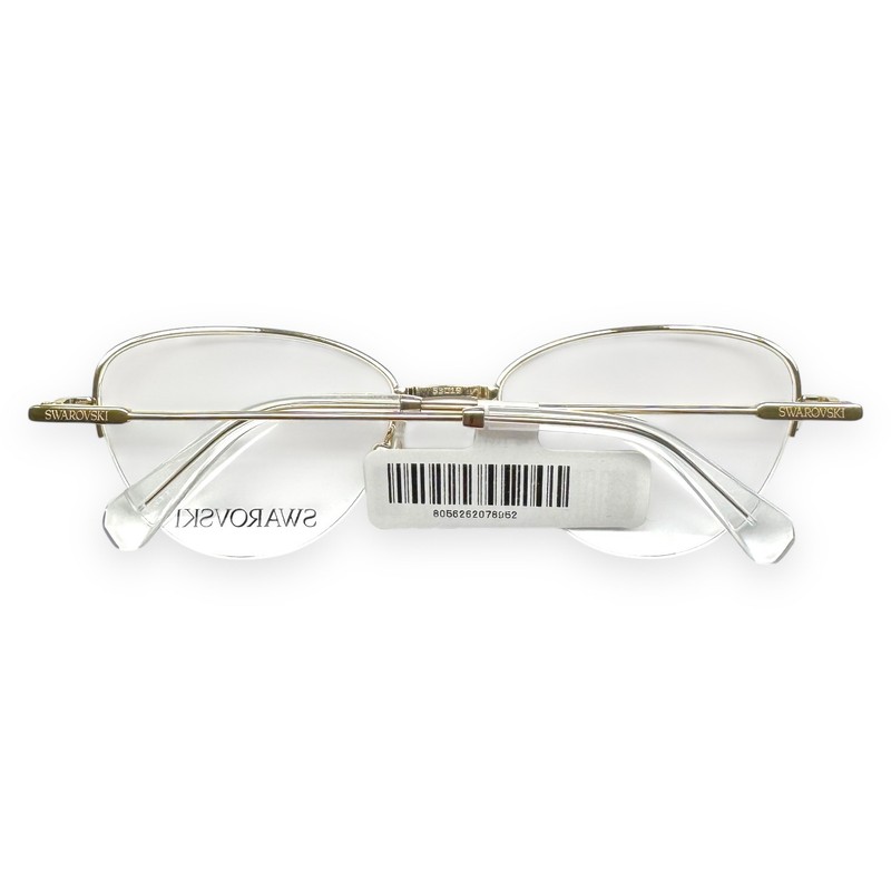 Swarovski Eyeglasses Semi Rimless Glasses SK1010 4013 Pale Gold 53mm No Case gallery