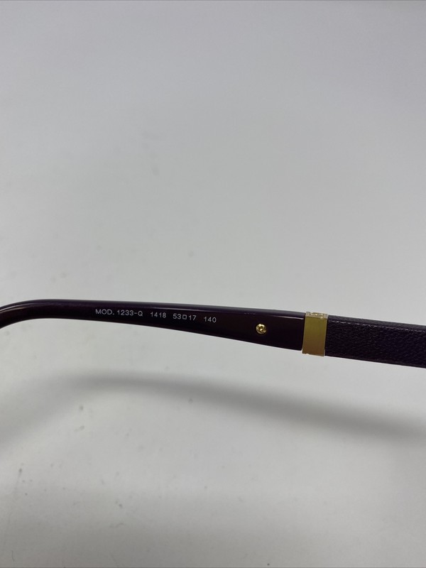 Versace 1233-Q 1418 53-17-140 Plum Purple/Gold Full Rim Eyeglasses Frame B884 gallery