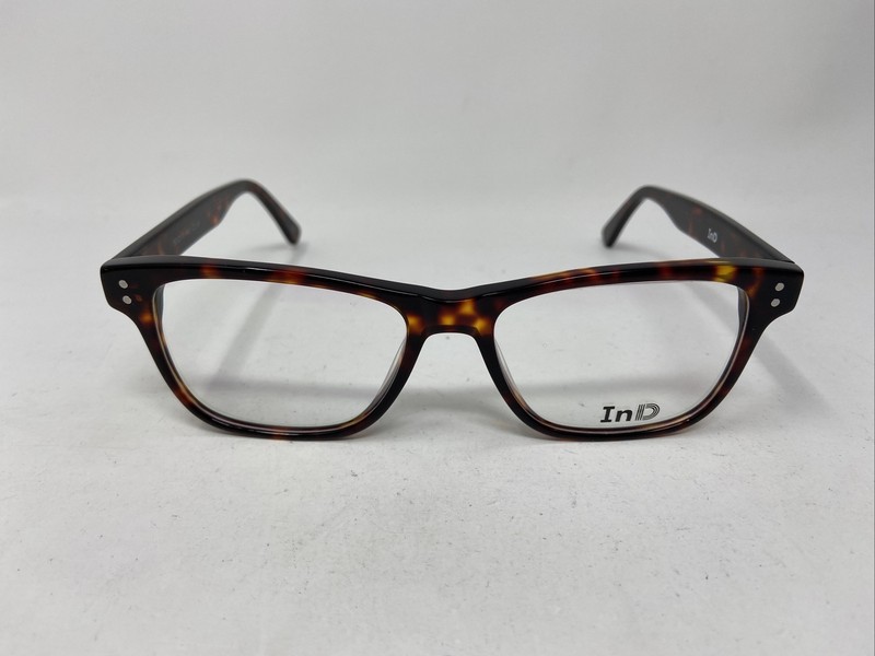 InD EYEWEAR 375 C2 53/17/145 GLOSSY TORTOISE EYEGLASSES FRAME :B57