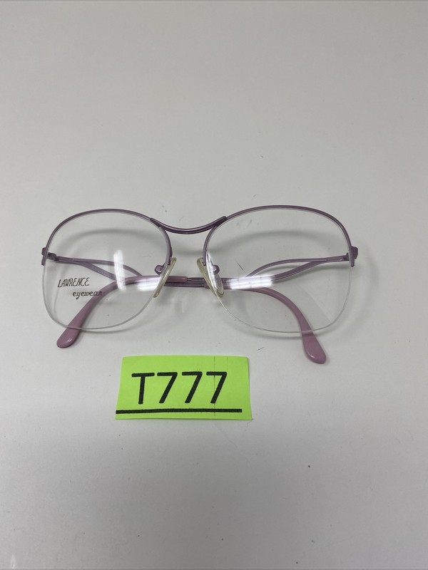LAWRENCE EYEWEAR EYEGLASSES FRAME HALF RIM WOMENS LINDSEY MAUVE 56-18-140 T777 gallery