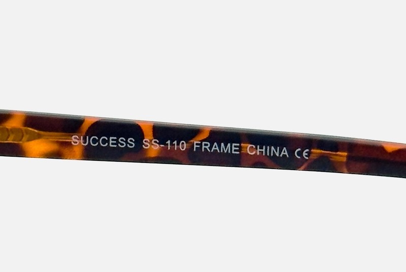 NEW SUCCESS SS-110 MATT BLACK Tortoise Square Full Rim Eyeglasses 60-17-150 B:39 gallery