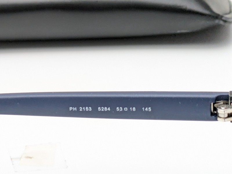 Polo Ralph Lauren PH2153 5284 Matte Black Blue Men's Eyeglasses Frames 53-18-145 gallery