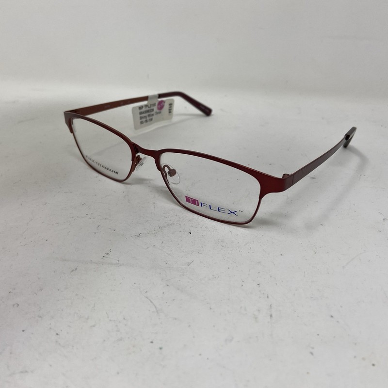 Ti Flex Eyewear 2103 604 Wine Burgundy 52-16-135 Flex Titanium Eyeglasses QX77 gallery