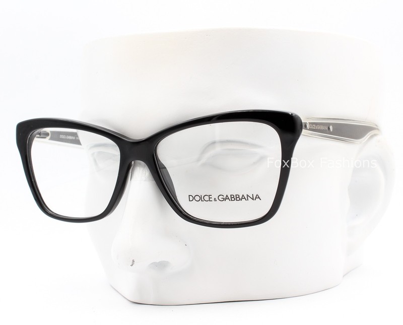 Dolce Gabbana DG 3140 501 Eyeglasses Glasses Black Crystal Clear 54mm No Case