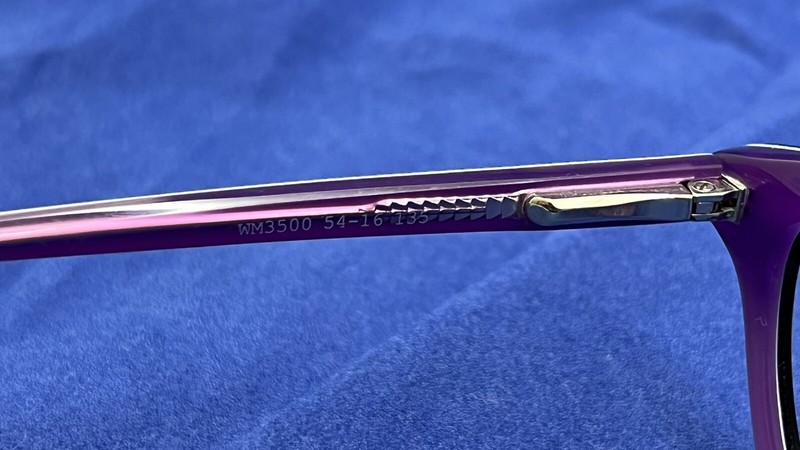 william morris England Design WM3500 54-16-135 Purple Eyeglass Frames Only gallery