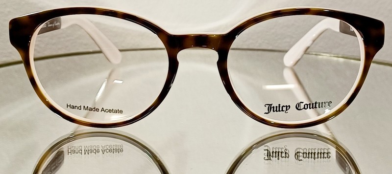 JUICY COUTURE JU 102 0EUC Eyeglasses HAVANA LIGHT PINK New Plastic 49-19-135