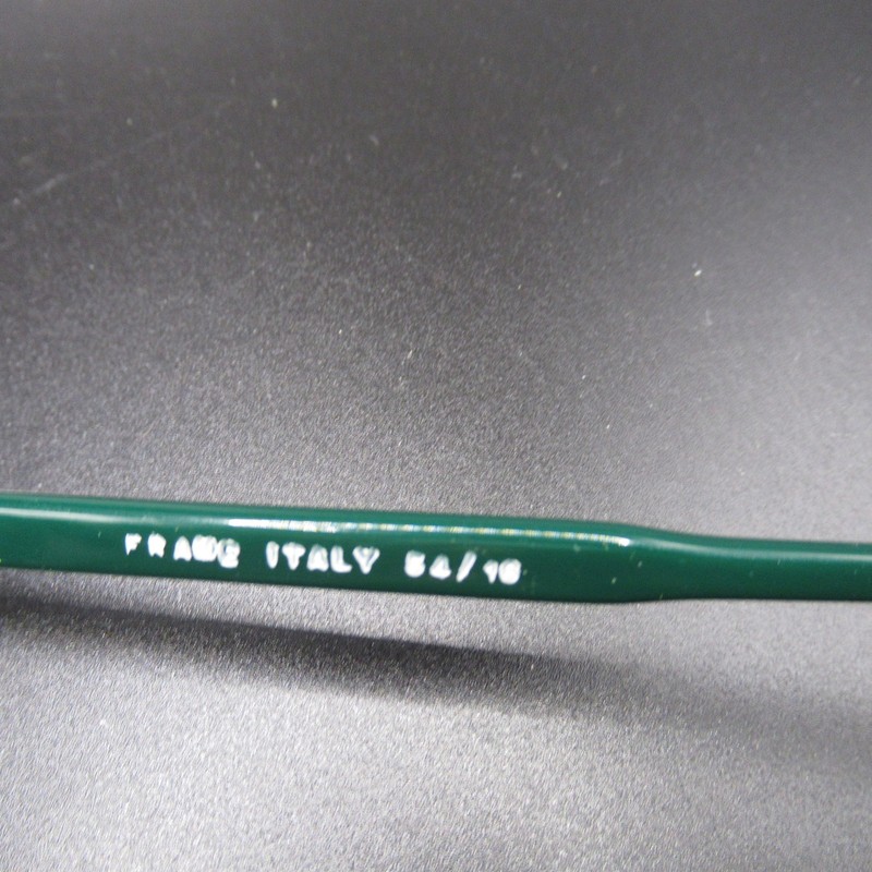 VOLTA Italy Vintage Green Eyeglass Frames 54/16 Full Rim Plastic Retro Style gallery