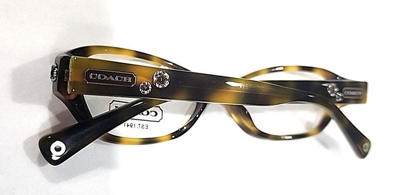 Coach HC6015 Delaney 5031 Small Tortoise Brown Green Eyeglasses 50-16 130 New gallery