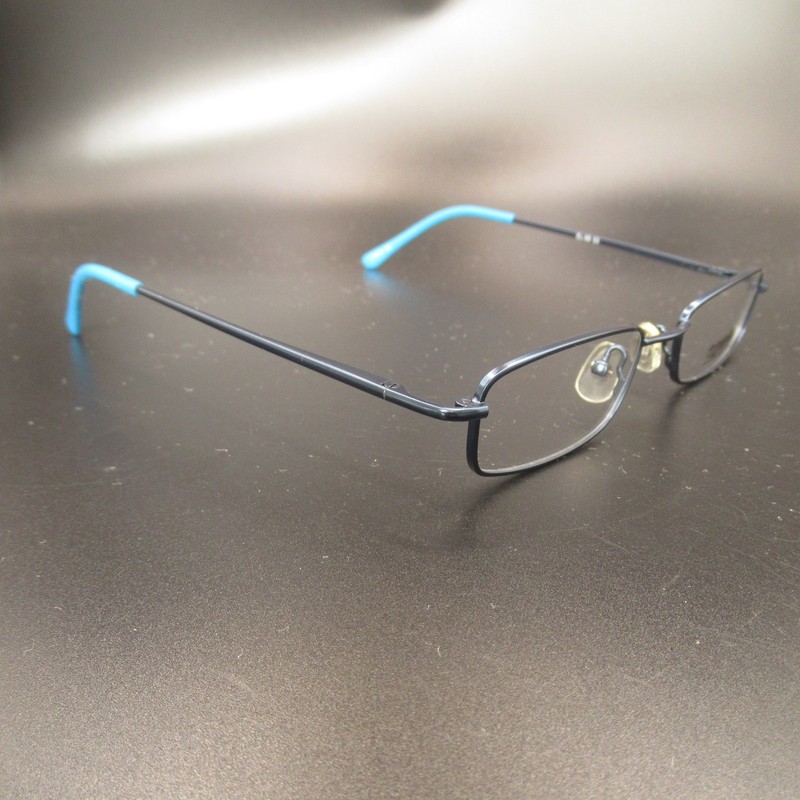 Elements Eyeglass Frames by Europa EL-98 03 47-18-135 Navy Blue with Blue