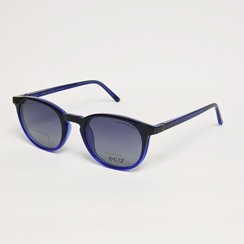 Eco Quince Round Glasses w/ Polarized Magnetic Sunglass Clip-On | 50mm gallery