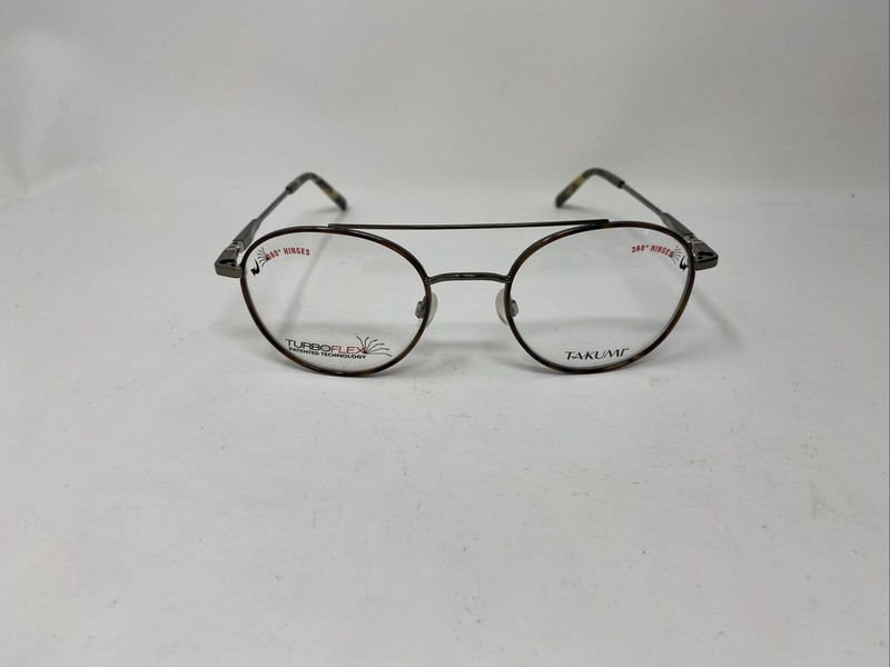 TAKUMI EYEWEAR TK1173 51-22-140 90 BROWN GRAY WITH POLARIZED SUNCLIP Y813 gallery