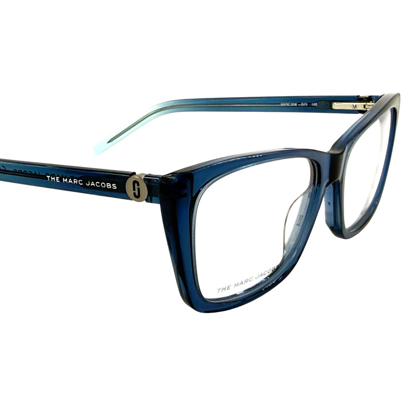 Marc Jacobs Marc 598 Womens Plastic Eyeglass Frame 0ZX9 Blue Azure 54-16 gallery