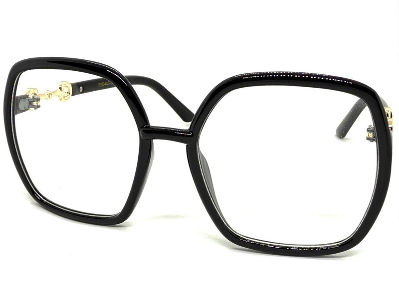 Oversized Exaggerated Vintage Retro Clear Lens EYE GLASSES Square Black Frame gallery