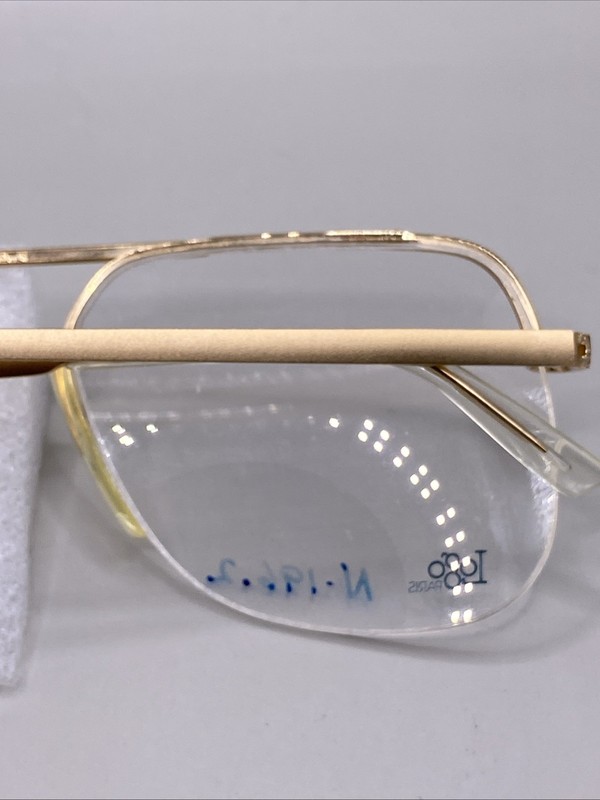 LOGO PARIS 196 GOLD HALF RIM AVIATOR FRAMES 57-16-140 @3 gallery