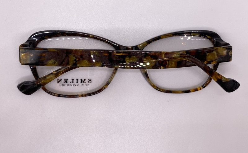 Smilen Elite Collection Demi/Brown Plastic Cat Eye Eyeglasses Frame 53-16-140 gallery