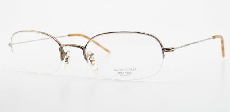 Oliver Peoples Glasses Frame Model Harvard 52-20 140 half Rim Gold Antique Japan