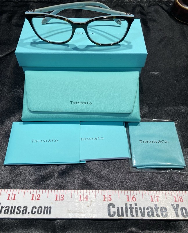 Tiffany & Co. Women’s Eyeglass frames TF 2109 and original accessories.