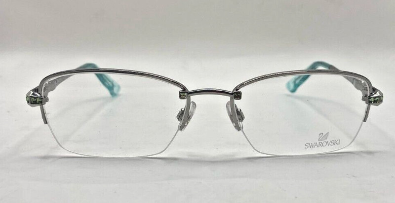 SWAROVSKI EYEGLASSES FRAMES ONLY NEW SW5001 MULTICOLOR HALF RIM 53-17-130 gallery