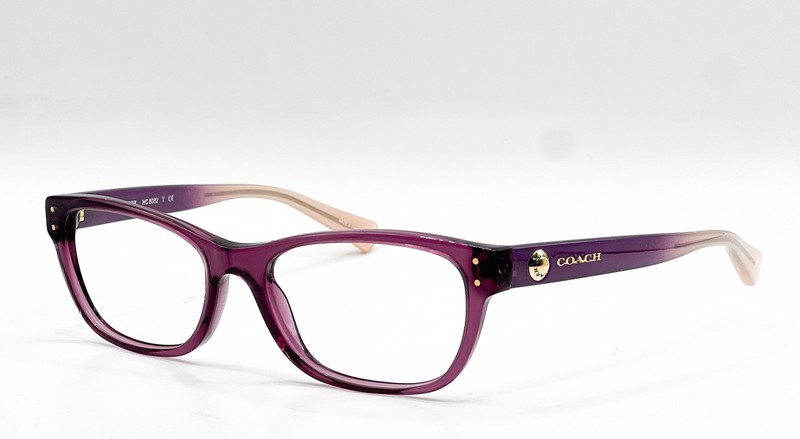 Coach HC 6082 5351 Crystal Plum Blush Gradient Eyeglass Frames 53-17-135