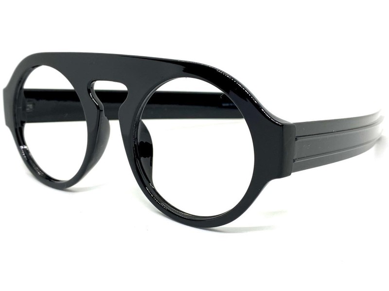 Oversized Exaggerated Retro Large Black Lensless Eye Glasses Frame Only NO Lens gallery