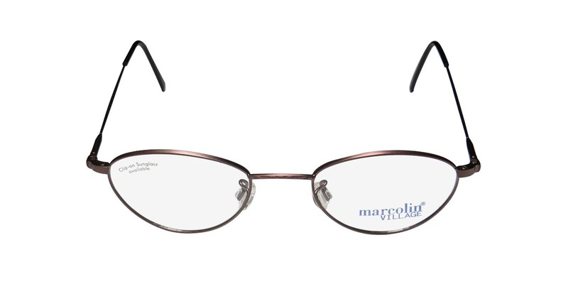 NEW MARCOLIN VILLAGE 47 6395 EYEWEAR RETRO UNISEX DESIGNER BROWN ITALY 54 METAL gallery